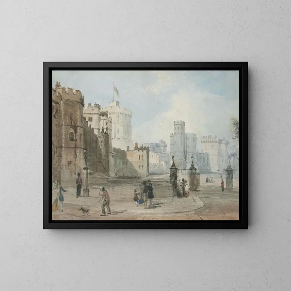 Château de Windsor - William Parrott — quadro incorniciato alla parete