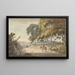 View of Plymouth taken from the Seven Trees, Exeter Road - William Payne — framed artwork on a wall