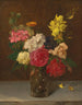 Blumen in einer geschliffenen Glasvase - William Perkins Babcock — Ansicht des Kunstwerks