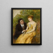 Eine Studie für In der Veranda, ein kritischer Moment - William Powell Frith — gerahmtes Bild an der Wand