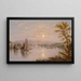 Sonnenaufgang über dem Champlain-See - William Rickarby Miller — gerahmtes Bild an der Wand