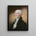 George Washington - William Russell Birch — gerahmtes Bild an der Wand