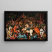 Fantasie der Schlacht von Paolo Uccello, Vorstudie - William Scharff — gerahmtes Bild an der Wand