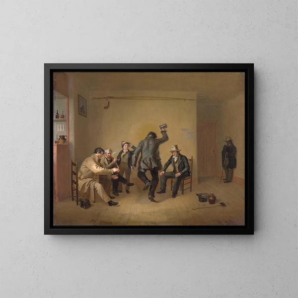 Szene an der Bar - William Sidney Mount — gerahmtes Bild an der Wand