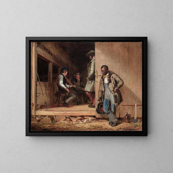 Le Pouvoir de la Musique - William Sidney Mount — gerahmtes Bild an der Wand