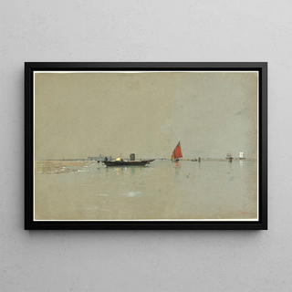 William Stanley Haseltine - A Venetian Lagoon.webp