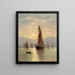Szene im Hafen - William Torgerson — gerahmtes Bild an der Wand