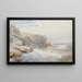 Wellenbrecher - William Trost Richards — gerahmtes Bild an der Wand