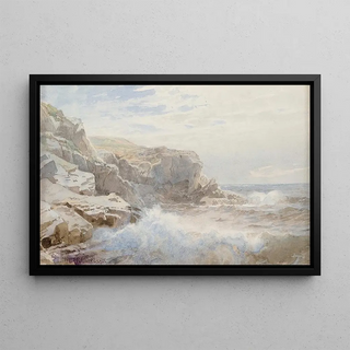 William Trost Richards - Crashing Waves.webp