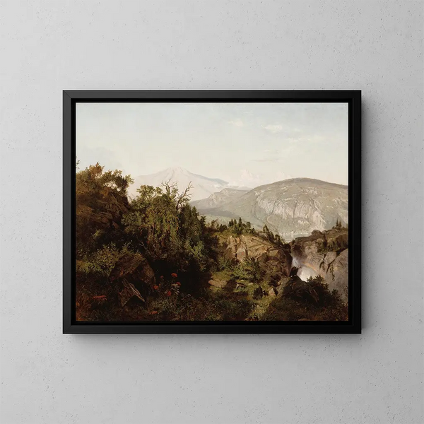 in den Adirondack-Bergen - William Trost Richards — gerahmtes Bild an der Wand