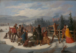 William Walcutt - Scenes from the Pioneers by Cooper Deerslayer at the Shooting Match.webp