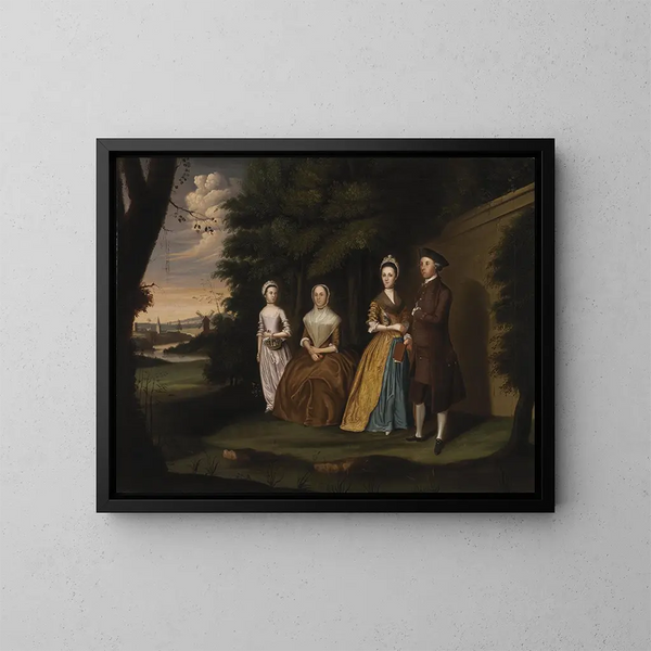 La famille Wiley - William Williams — gerahmtes Bild an der Wand