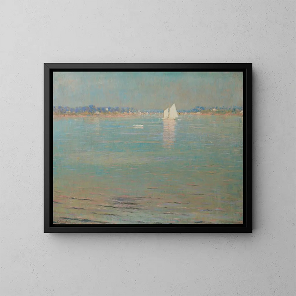 Nachmittag in der Bucht - William Worcester Churchill — gerahmtes Bild an der Wand