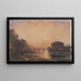 The Castle of Saint Angelo in Rome at Sunset - William Wyld — framed artwork on a wall