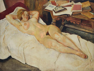 Akt weiblich liegend - Willy Jaeckel — Ansicht des Kunstwerks