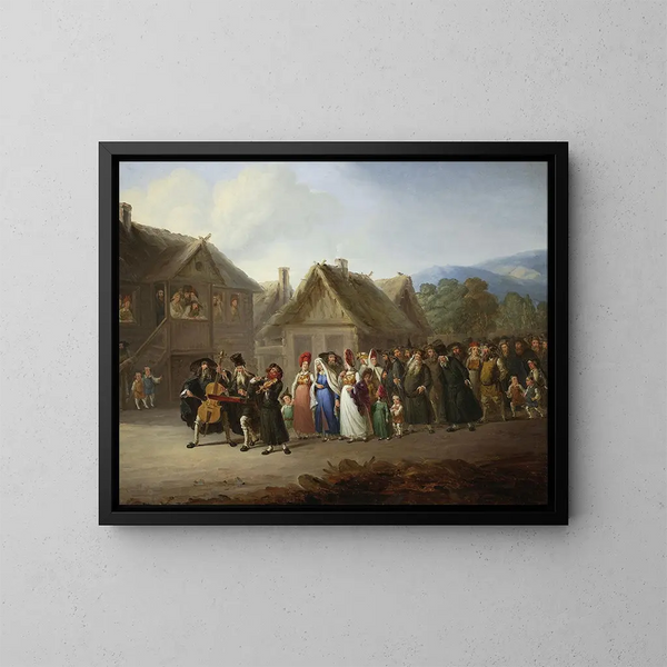 Jüdische Hochzeit - Wincenty Smokowski — gerahmtes Bild an der Wand