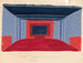 Proposte di design per il teatro Puck, New York, studio di prospettiva interna - Winold Reiss — vista dell’opera