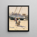 Ein Korb mit Muscheln - Winslow Homer — gerahmtes Bild an der Wand