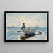 Jungen in einer Dories - Winslow Homer — gerahmtes Bild an der Wand
