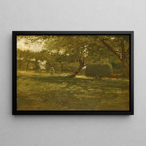 Szenen des Erntens - Winslow Homer — gerahmtes Bild an der Wand