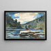 Exploitation forestière sur le fleuve Hudson - Winslow Homer — quadro incorniciato alla parete