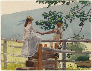 Winslow Homer - On the Stile.webp