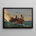 La coquette - Winslow Homer — gerahmtes Bild an der Wand