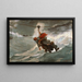 La linea della vita - Winslow Homer — quadro incorniciato alla parete