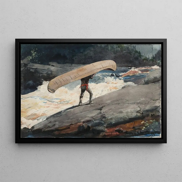 Le Portage - Winslow Homer — quadro incorniciato alla parete