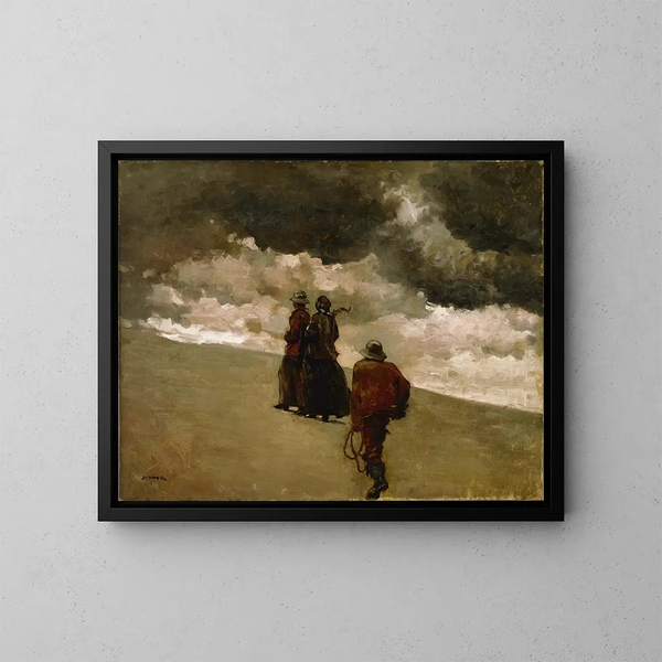 À la rescousse - Winslow Homer — gerahmtes Bild an der Wand
