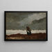 Two Figures Near the Sea - Winslow Homer — framed artwork on a wall