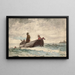Priory of Tynemouth, England - Winslow Homer — framed artwork on a wall