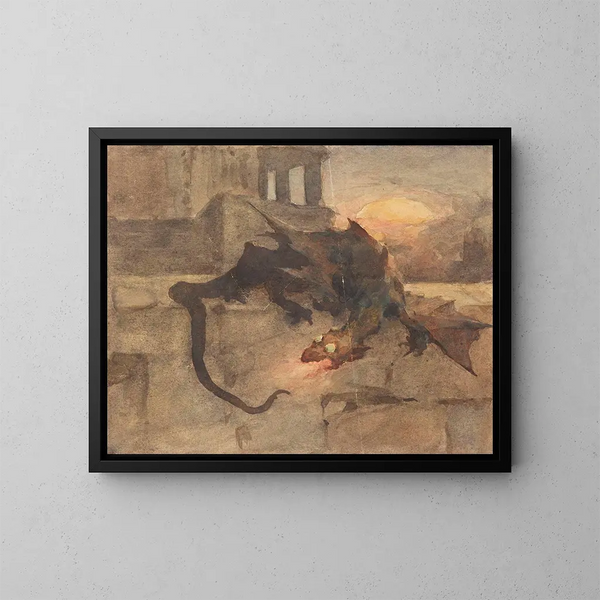 Drache - Witold Pruszkowski — gerahmtes Bild an der Wand