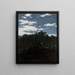 Landschaft mit einem Zaun aus Gestrüpp - Witold Pruszkowski — gerahmtes Bild an der Wand
