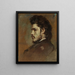 Portrait des Bildhauers Stefan Jarzymowski - Witold Pruszkowski — gerahmtes Bild an der Wand