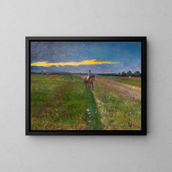Bauern auf Pferd - Włodzimierz Tetmajer — gerahmtes Bild an der Wand