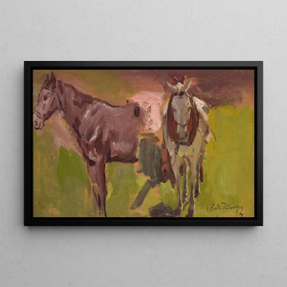 Wodzimierz Tetmajer - Two horses sketch.webp