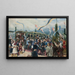 Farewell of the Emperor in upkw - Wojciech Kossak — framed artwork on a wall