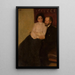 Portrait of the artist's sister and her husband - Wojciech Weiss — framed artwork on a wall