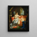 der Kaiserin Marie-Louise, die über den schlafenden König von Rom wacht - Atelier von Joseph Franque — gerahmtes Bild an der Wand