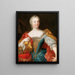 Ritratto dell'imperatrice Maria Teresa, regina di Ungheria e Boemia, con la corona ungherese - Atelier di Martin van Meytens — quadro incorniciato alla parete
