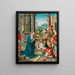 L'Adoration des bergers - Atelier de Pieter Coecke van Aelst — gerahmtes Bild an der Wand