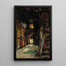 Interno di un cottage westphalien - Worthington Whittredge — quadro incorniciato alla parete