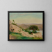 Lac Albano depuis le château de Gandolfo, Italie - Worthington Whittredge — gerahmtes Bild an der Wand
