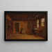 Sonntagmorgen in Neuengland, Figuren gemalt von Eastman Johnson - Worthington Whittredge — gerahmtes Bild an der Wand