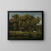 Una stalla ai margini di un ruscello in Gheldria - Wouter Johannes van Troostwijk — quadro incorniciato alla parete
