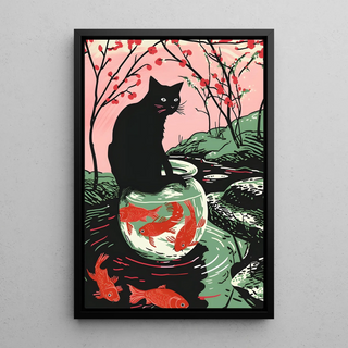 Cat Table and Fishbowl
