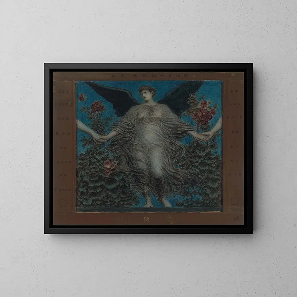 Glück - Xavier Mellery — gerahmtes Bild an der Wand