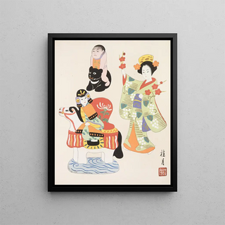 Yamashita Hakuba - Japanese Folk Toys Kydo gangu sh haru Pl12.webp