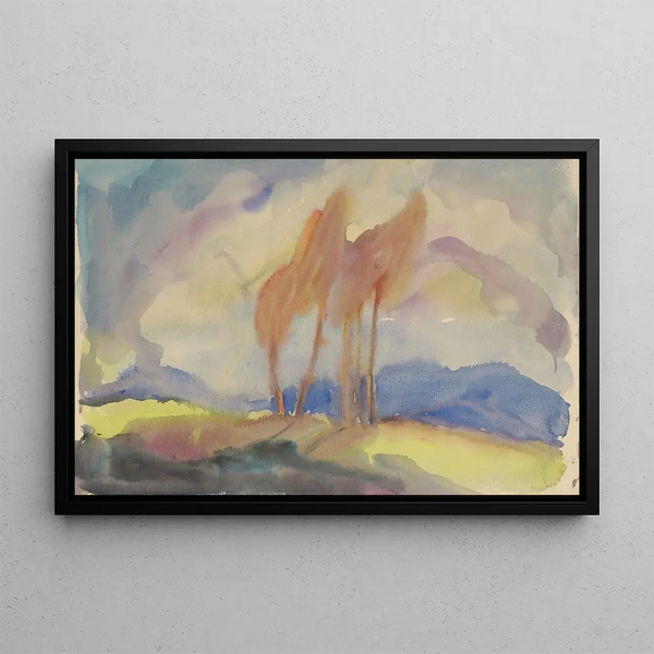 Zolo Palugyay - Autumn Birch Trees in a Sunlit Meadow.webp